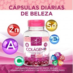 Colágeno Hidrolizado + Vitaminas e Minerais - Belkit- 60 cps